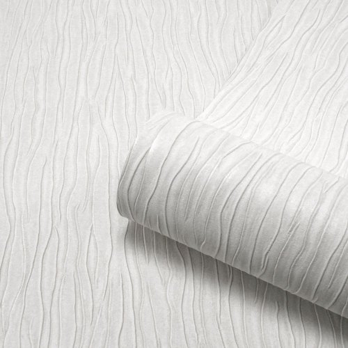 Belgravia Decor Tiffany Texture White Wallpaper Roll