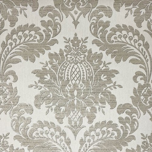 Graham & Brown Archive Damask Grey Wallpaper 119972