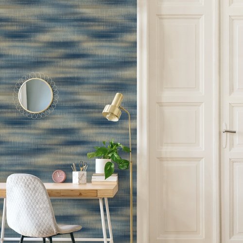 Grandeco Horizon Blue Wallpaper Room