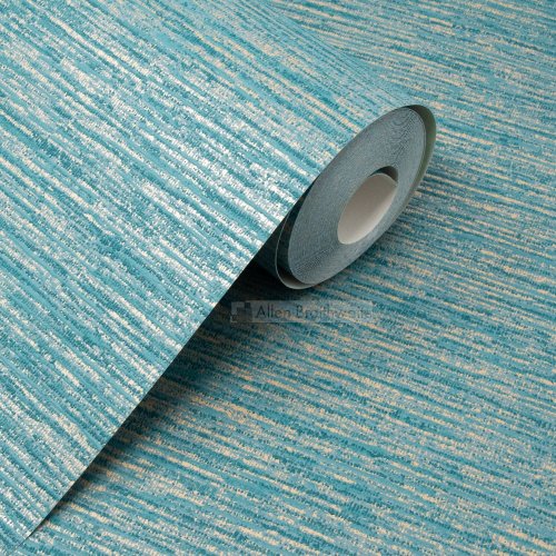 Grandeco Striped Weave Teal Wallpaper A55602