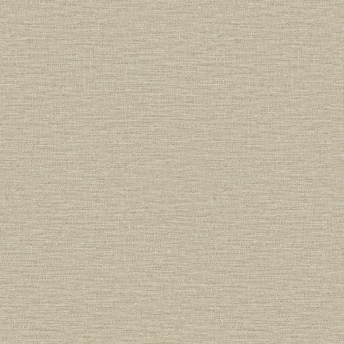 Grandeco Telma Taupe Wallpaper flat image with oatmeal fabric effect