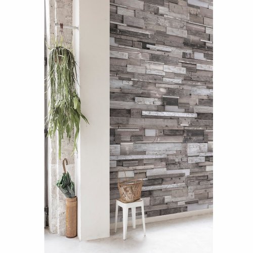 Grandeco Wooden Plank Wall Mural EP6002