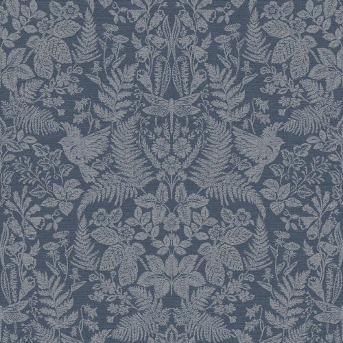Holden Decor Woodland Stitch Navy Wallpaper 65787