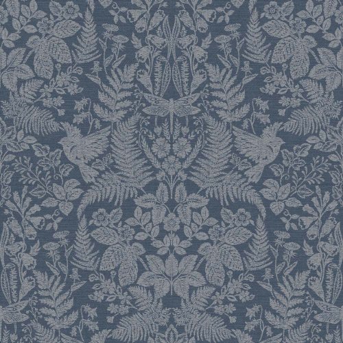 Holden Decor Woodland Stitch Navy Wallpaper 65787