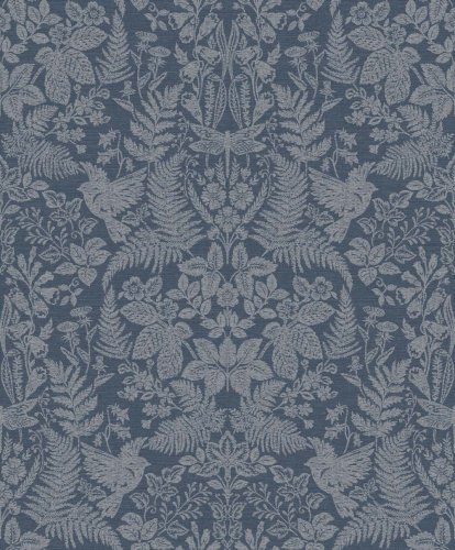Holden Decor Woodland Stitch Navy Wallpaper 65787