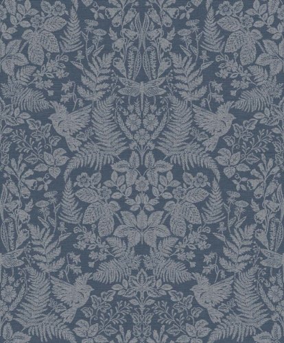 Holden Decor Woodland Stitch Navy Wallpaper 65787