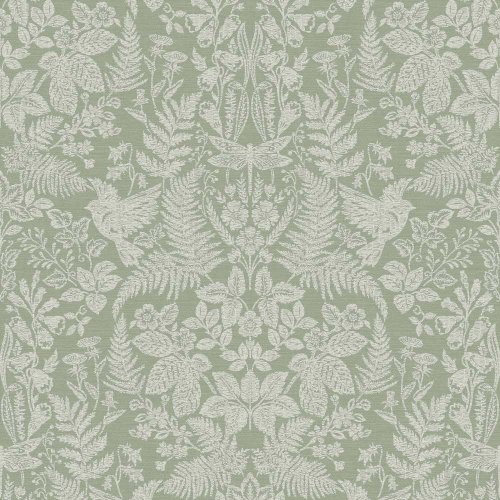 Holden Decor Woodland Stitch Sage Wallpaper