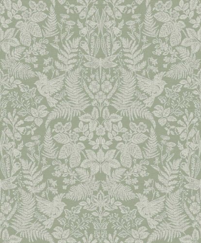 Holden Decor Woodland Stitch Sage Wallpaper