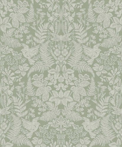 Holden Decor Woodland Stitch Sage Wallpaper