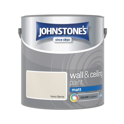 Johnstone's Ivory Spray Matt 2.5L Paint