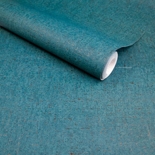 Living Walls Marrakech Plain Deep Teal Wallpaper 379047