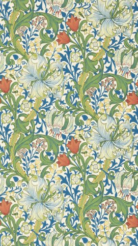 Morris & Co Golden Lily Twister Wallpaper Long