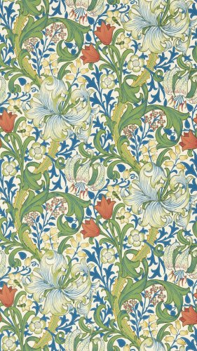 Morris & Co Golden Lily Twister Wallpaper Long