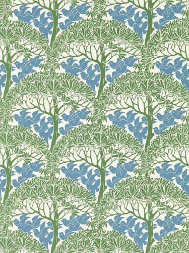 Morris & Co The Savaric Garden Green Wallpaper Long
