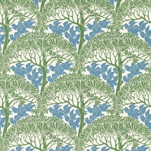 Morris & Co The Savaric Garden Green Wallpaper