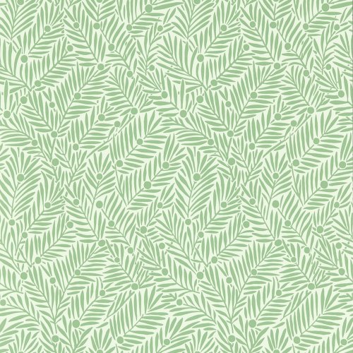 Morris & Co Yew & Aril Spearmint Wallpaper