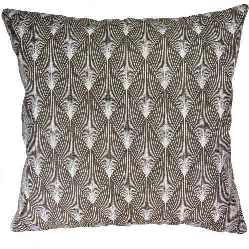 New York Art Deco Brown/Anthacite Cushion 381893