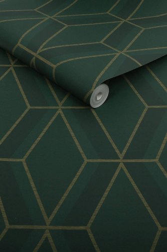 Next Optical Triangle Green Wallpaper 118284