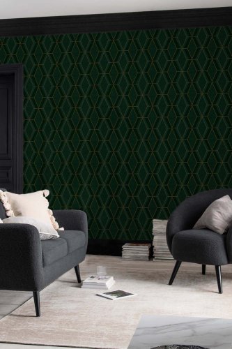 Next Optical Triangle Green Wallpaper 118284