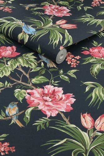 Next Birds & Blooms Navy Wallpaper 118256