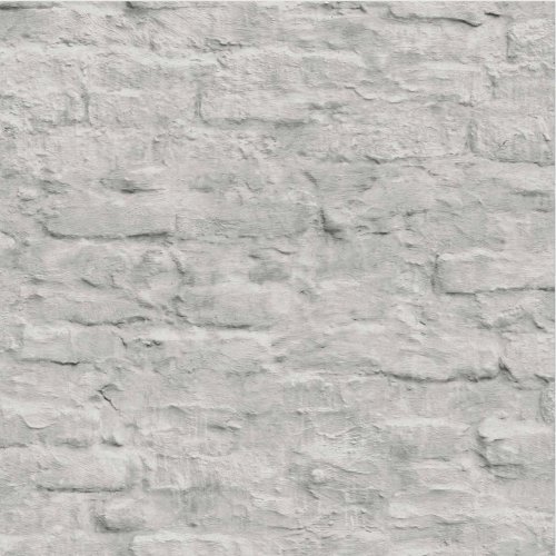 Next Contemporary Brick White Wallpaper 118305