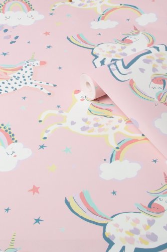Next Party Unicorn Pink Wallpaper 118328
