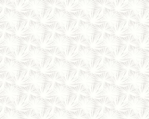 Tropical palm leaf wallpaper in soft grey and white