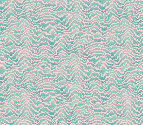 OHPOPSI Contour Bubblegum & Mint Wallpaper IKA50118W