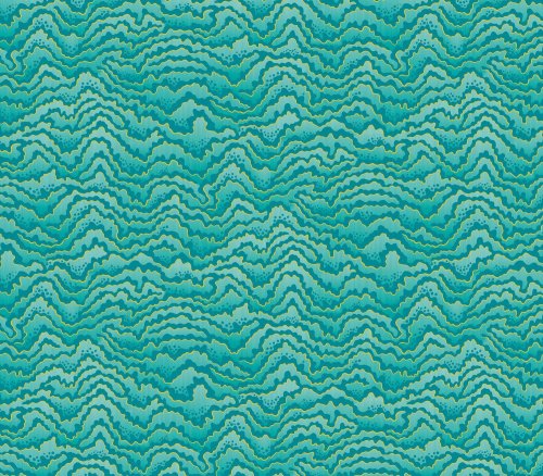 OHPOPSI Contour Turquoise & Lemon Wallpaper IKA50119W