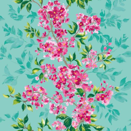 OHPOPSI Sakura Peony & Jade Wallpaper IKA50123W