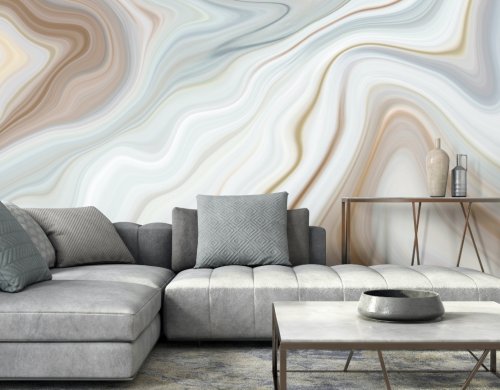 Origin Murals Marbled Ink Cloud Mural