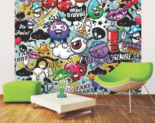 Origin Murals Graffiti Monster Mural Room