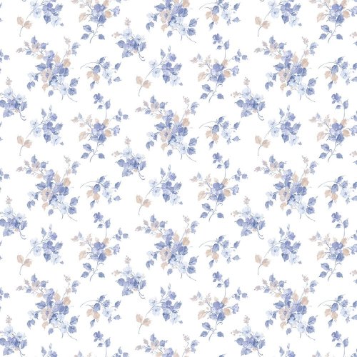 Galerie Pretty Prints Blossom Mini Cream & Blue Wallpaper