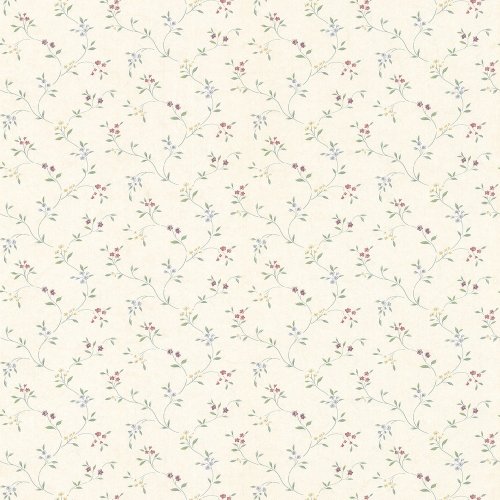 Galerie Pretty Prints Small Floral Trail Pink / Blue / Green / Purple Wallpaper