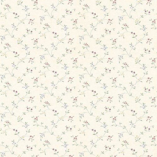 Galerie Pretty Prints Small Floral Trail Pink / Blue / Green / Purple Wallpaper