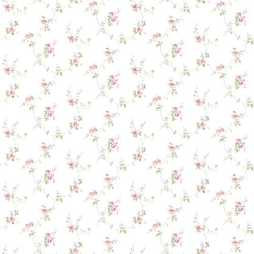 Galerie Pretty Prints Laura's Trail Pink / Purple / Green / Blue / Brown Wallpaper