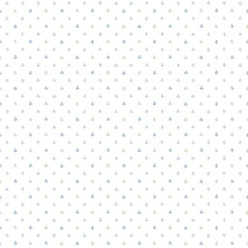 Galerie Pretty Prints Lulu Spot Blue & Beige Wallpaper