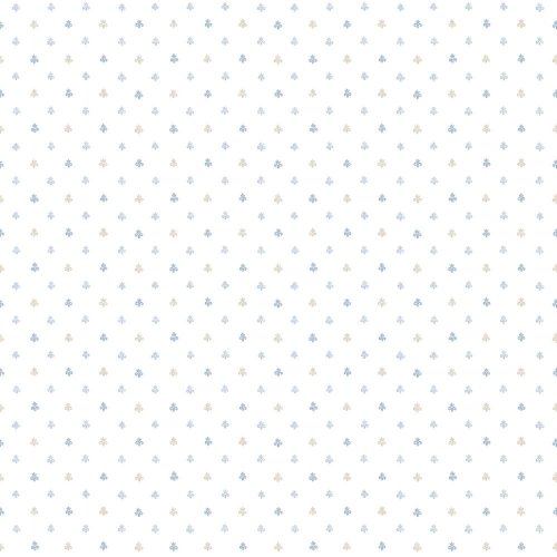 Galerie Pretty Prints Lulu Spot Blue & Beige Wallpaper