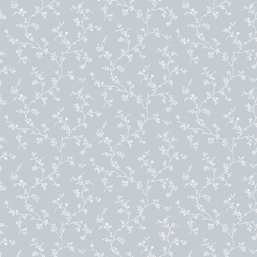 GalerieGalerie Pretty Prints Siena's Trail Blue & White Wallpaper