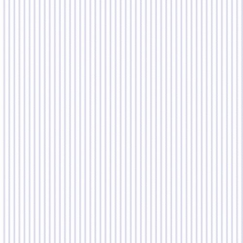 Galerie Pretty Prints Ticking Stripe White & Purple Wallpaper