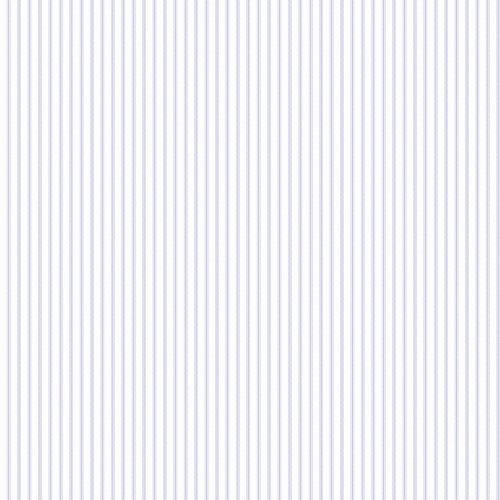 Galerie Pretty Prints Ticking Stripe White & Purple Wallpaper