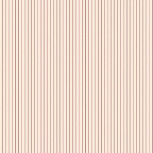 Galerie Pretty Prints Ticking Stripe Cream & Red Wallpaper