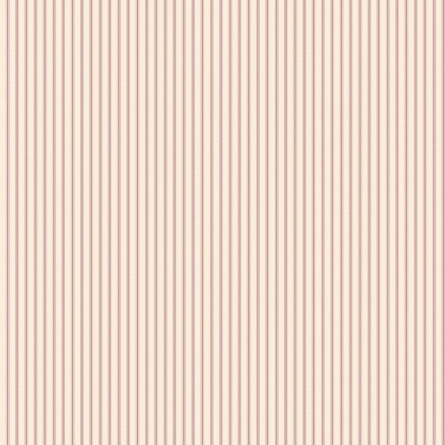 Galerie Pretty Prints Ticking Stripe Cream & Red Wallpaper