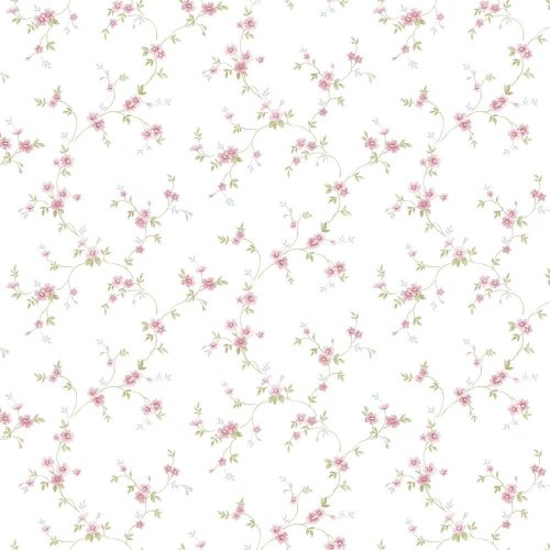 Galerie Pretty Prints Como Trail Cream / Pink / Green / Blue Wallpaper