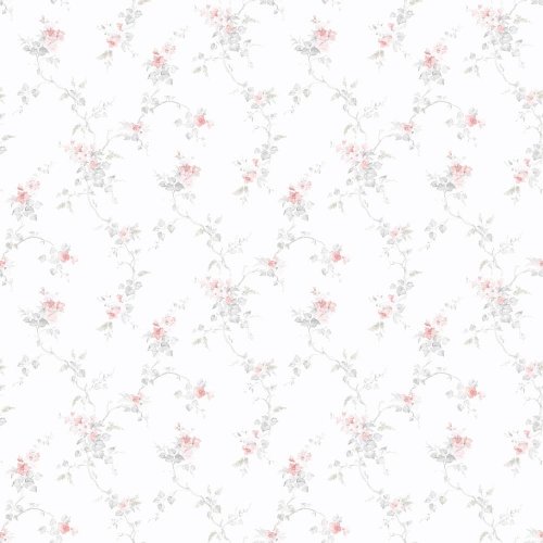 Galerie Pretty Prints Ivy Trail Pink / Grey / Beige Wallpaper