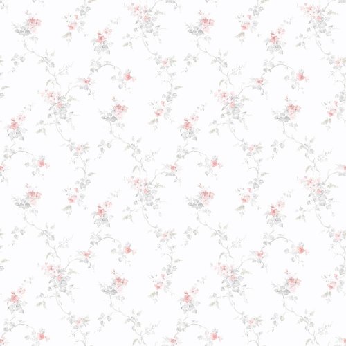 Galerie Pretty Prints Ivy Trail Pink / Grey / Beige Wallpaper