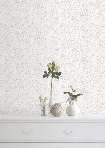 Galerie Pretty Prints Rainbow Pink / Grey / Beige Wallpaper Room