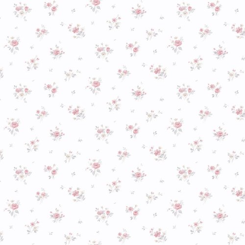 Galerie Pretty Prints Rainbow Floral Pink / Grey / Beige Wallpaper