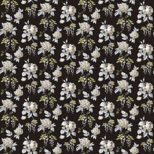 Galerie Pretty Prints Mini Rose Black / Grey / Olive Wallpaper