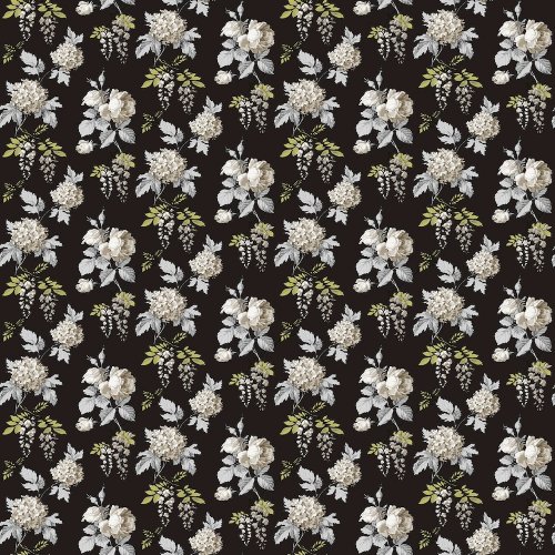 Galerie Pretty Prints Mini Rose Black / Grey / Olive Wallpaper